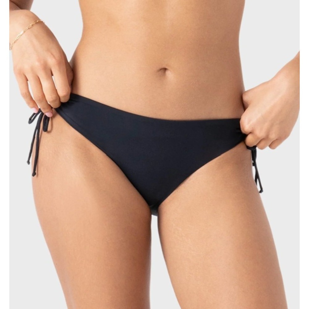 Roxy Beach NWT Classics Hipster Lace Bikini Bottom Black XL ERJX404290